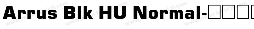 Arrus Blk HU Normal字体转换